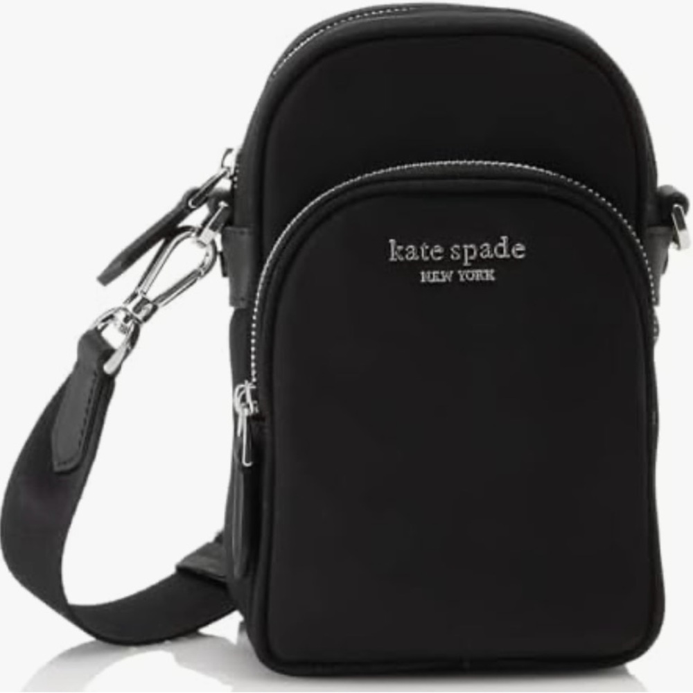 Kate Spade Kate Spade Nylon North South Phone Crossbody Black Women's KB337 NWT